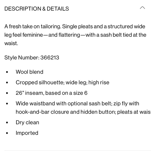 Club Monaco Izabelah Wide Leg Pants - Picture 3 of 3